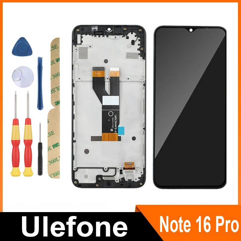 For Ulefone Note 14 Note 15 Note 16 Pro Note 18 Pro Note 18 UItra Note 19 Note 20 Pro / LCD Display + Touch Screen + With Frame