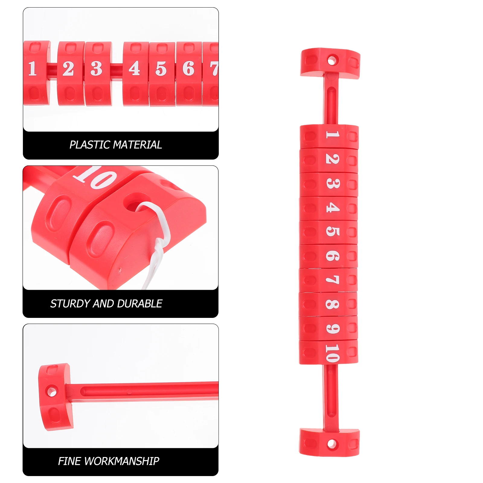 

2pcs Football Scorer Foosball Counter Red Table Game Durable Scorekeepers Indicator Table Easy Install Disassemble High Class