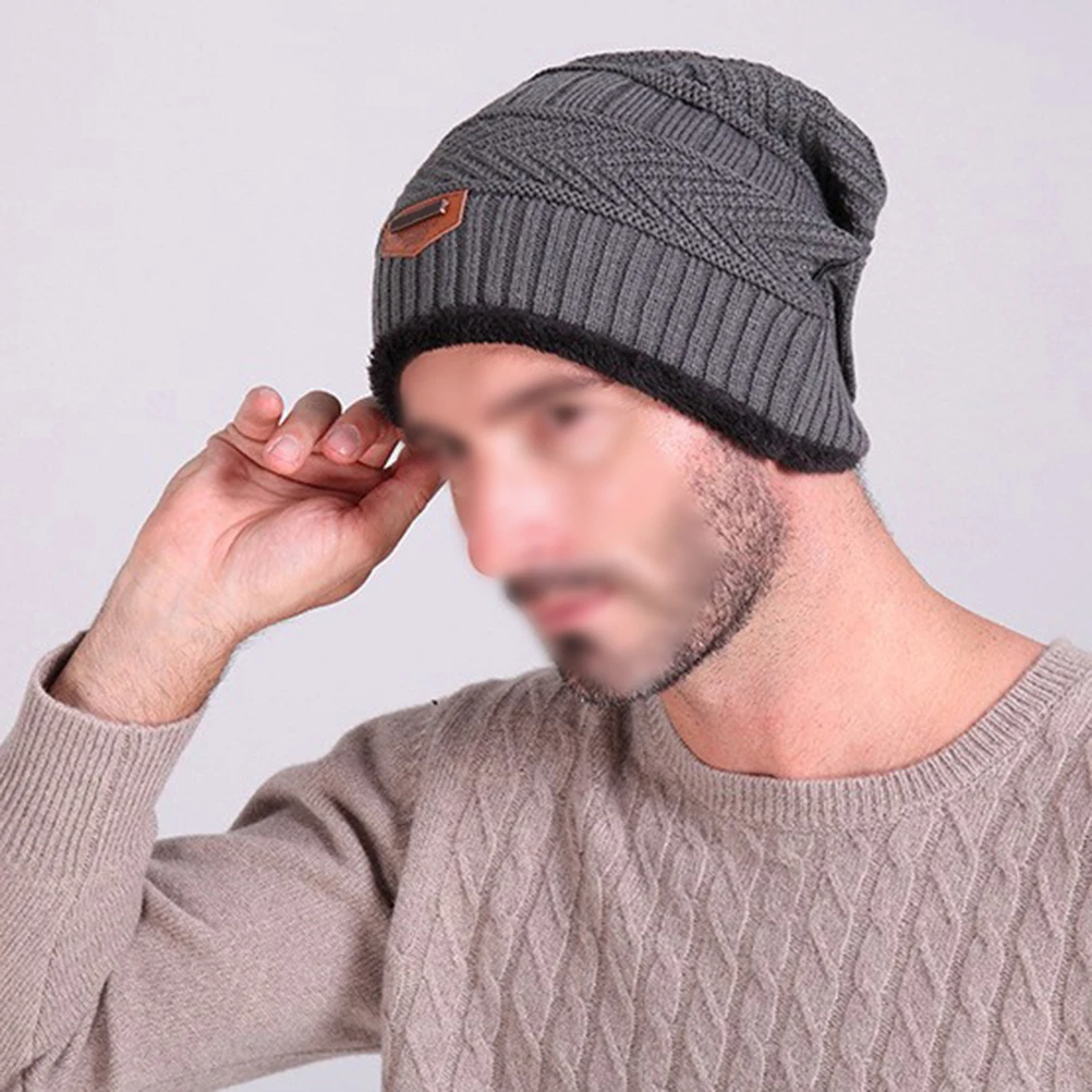 

Beanie Ear Protection and Warm Hat Knit Caps for Men Korean Version Men's Man Hats