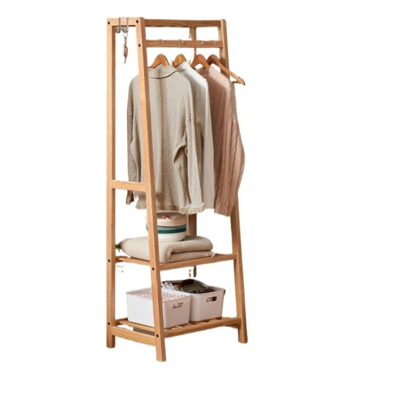 

All solid wood hanger modern simple bedroom furniture simple hanger coat rack