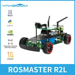 Yahboom Ackermann Cấu Trúc R2 ROS Robot Xe Ô Tô Tỳ Hưu Mã Hóa Cho Jetson NANO4GB Xavier NX TX2NX Hỗ Trợ Mô Hình Đào Tạo Lái Tự Động