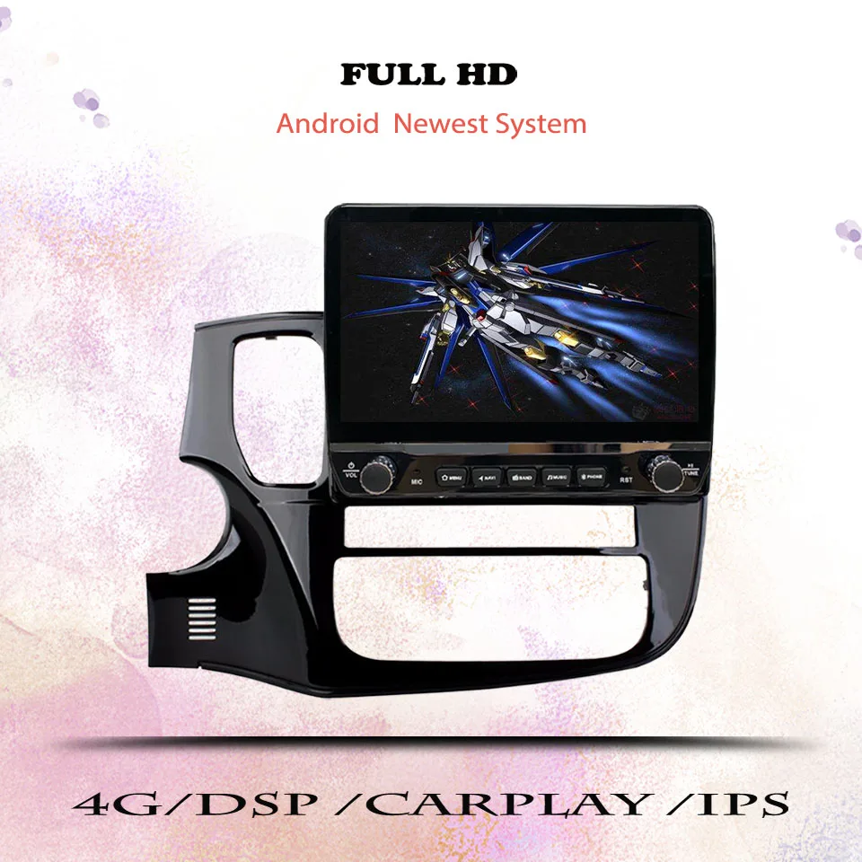 10’’ Car Autoradio Video Stereo Tape DVD Cassette For Mitsubishi Outlander 2012 - 2018 GPS Navi Car intelligent systems Carplay