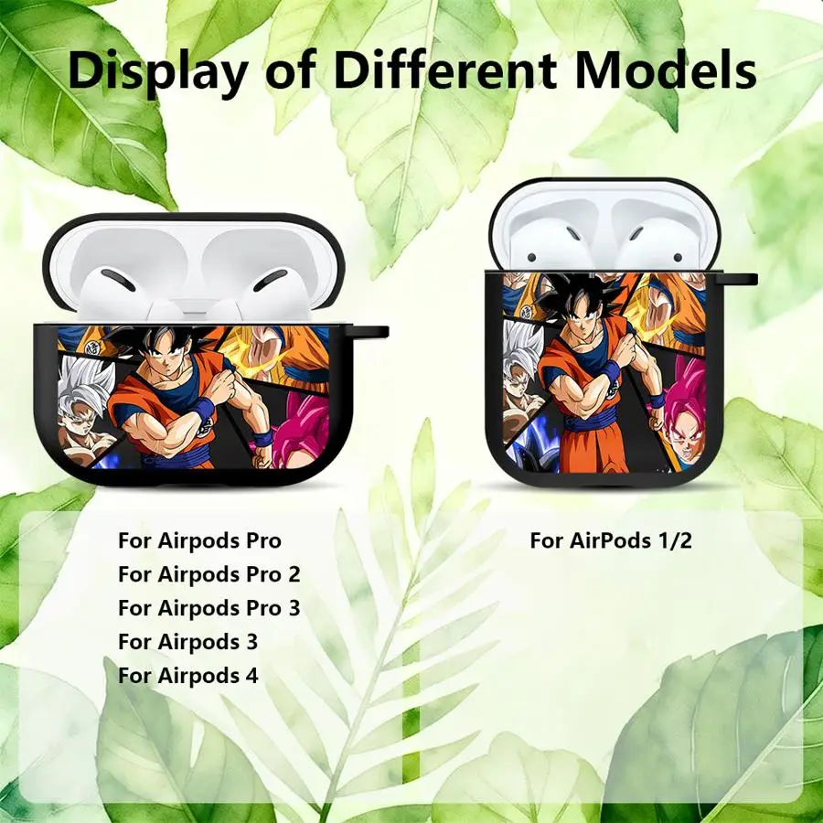 Fundas para Auriculares, Funda Protectora para Airpods 2 1 Pro3 3 Pro2 4 Pro D-ragonS B-allS Goku