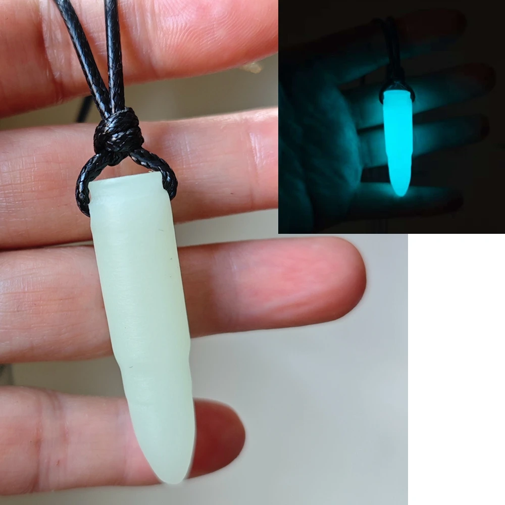 Collar para hombre, elegante joyería luminosa con forma de bala de balonmano para hombre, un gran regalo para hombres que le gusta