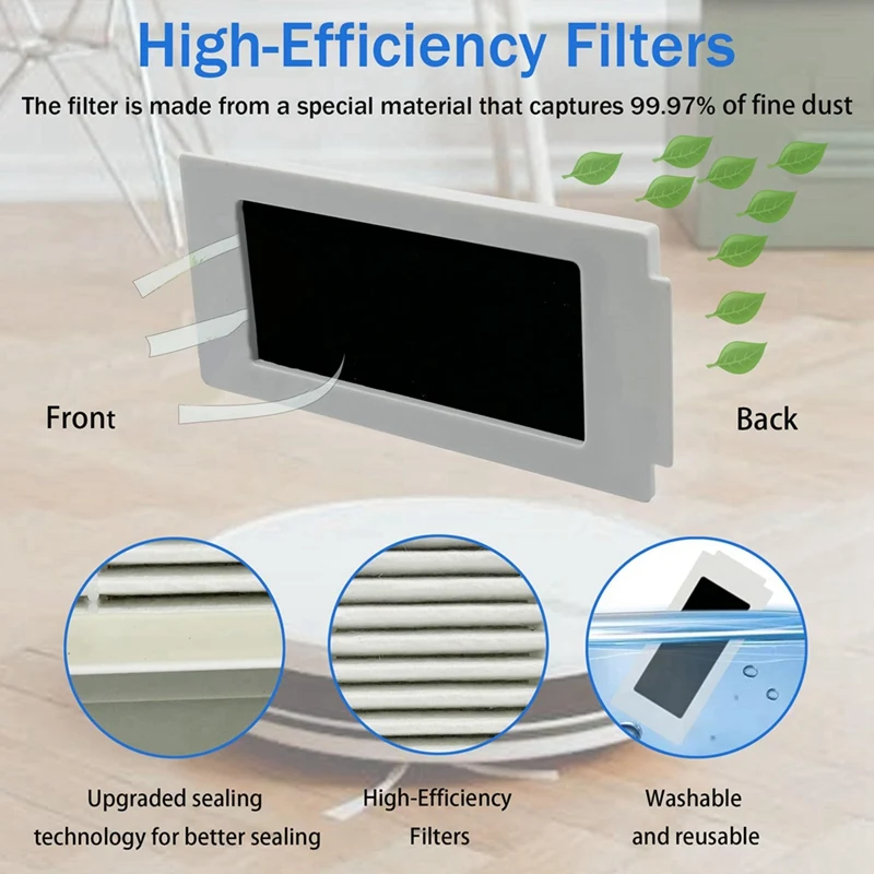 AD-Peças de reposição para ECOVACS DEEBOT, Combo Robot Vacuum, escova principal, escova lateral, filtro, Mop Pad, saco de poeira, T30S