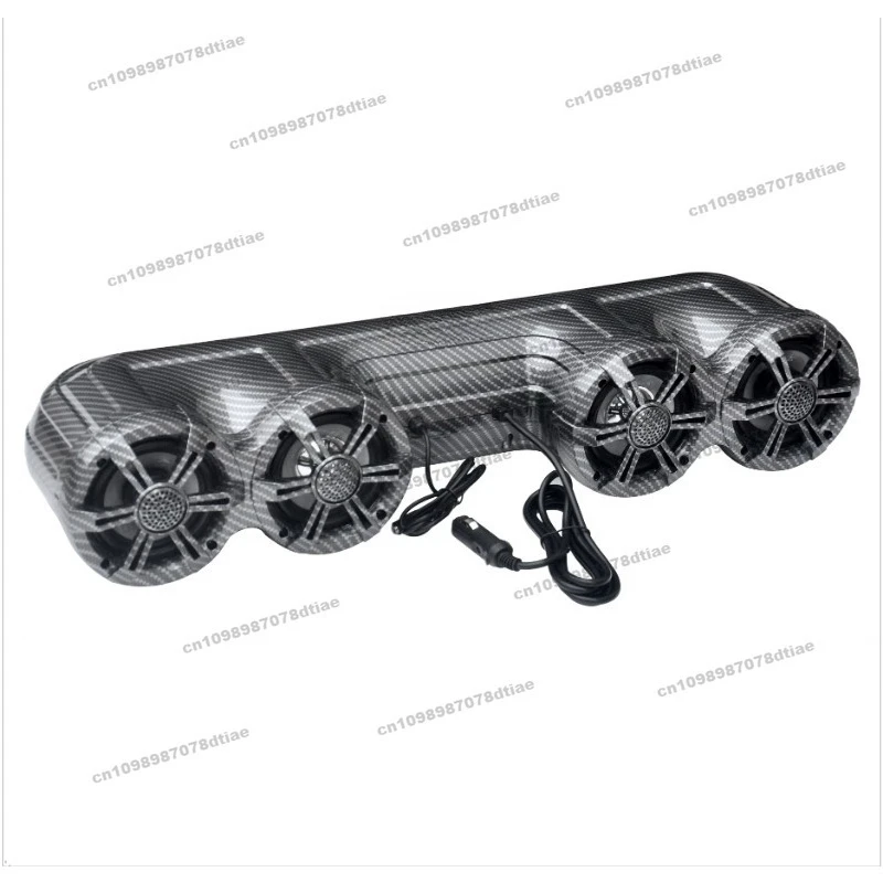 For 4-Inch Waterproof ATV/UTV Speaker with RGB Lights and BT for Marine  Carts