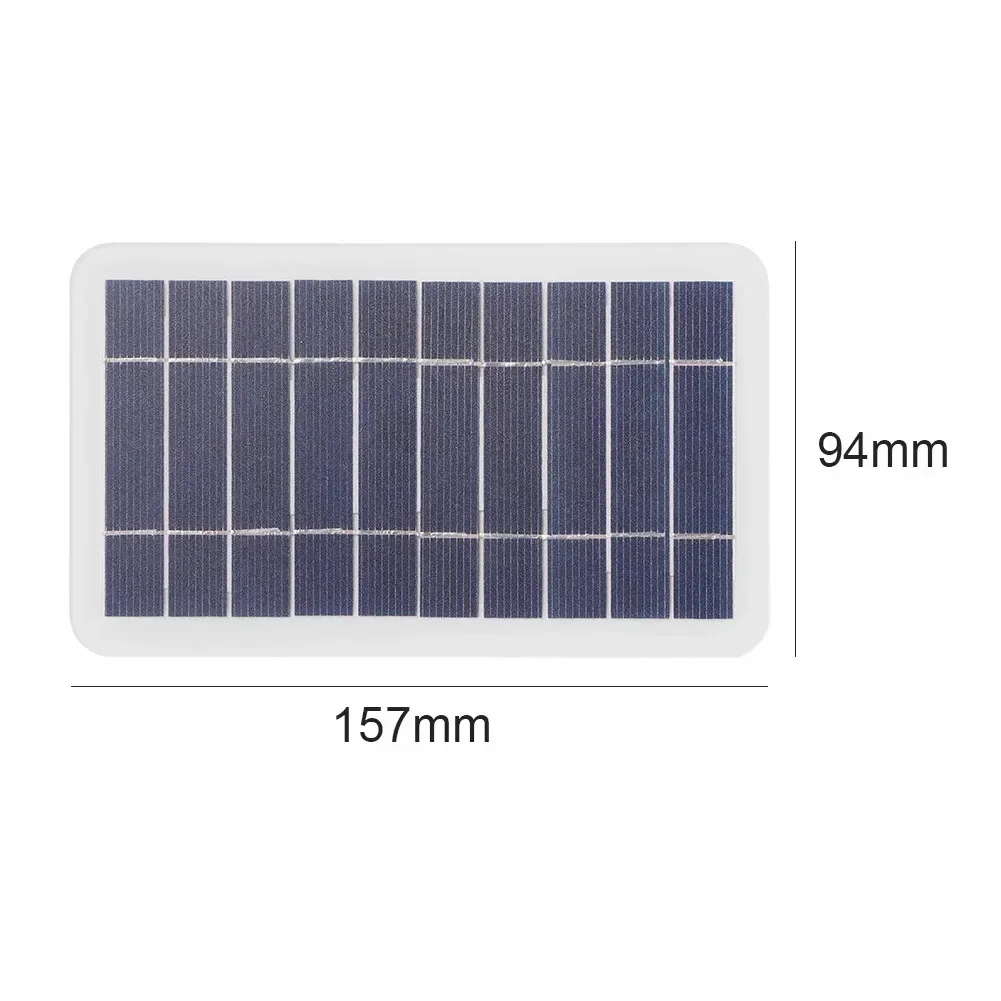 Efficient Solar Charging  Fast Charging USB Output Port  Compact 2W 5V Solar Panel Charger for Outdoor Activities