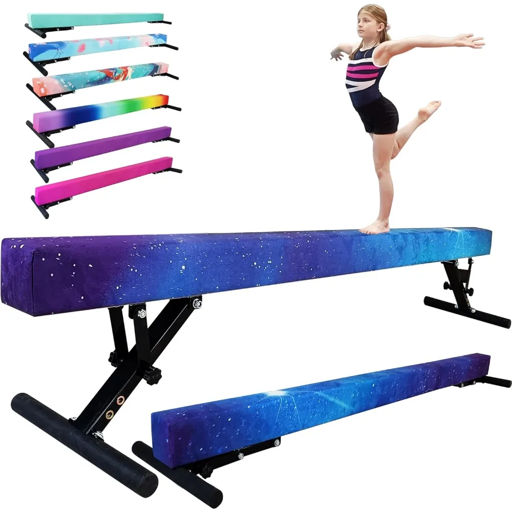 

balane Beam for Kids 8FT Gymnastics Beam high and Low Floor Beam for All Gymnastic Levels-Professional Gymnastic Equipment