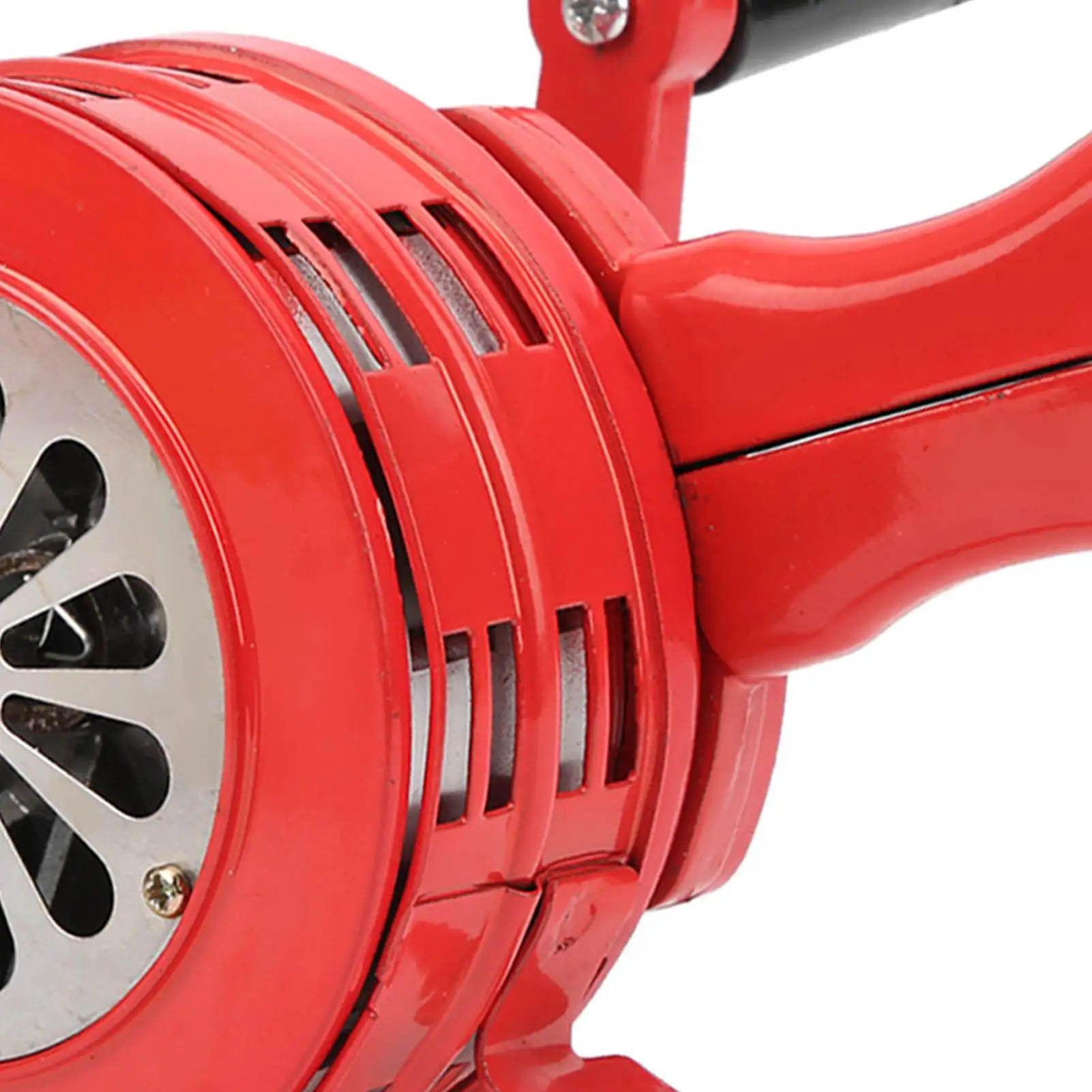 1Pcs Red Hand Crank Siren Metal Housing 120DB Sound Portable Manual Alarm Portable Compact Design Hand Operated