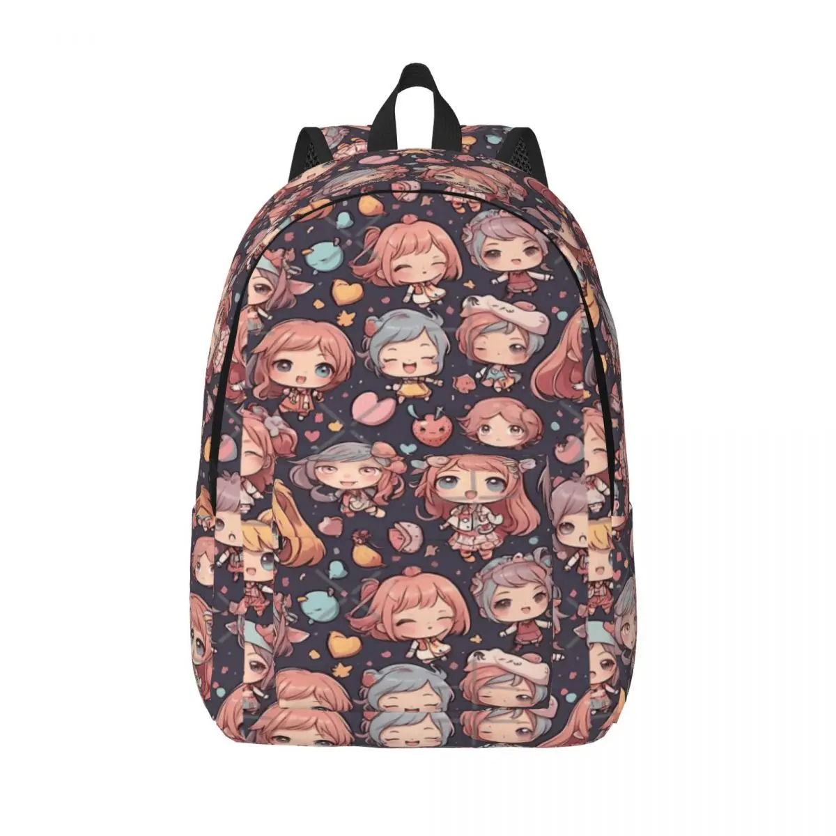 

Чиби Charms игривый аниме-комплект, простой и стильный рюкзак, холщовый рюкзак, рюкзаки для женщин