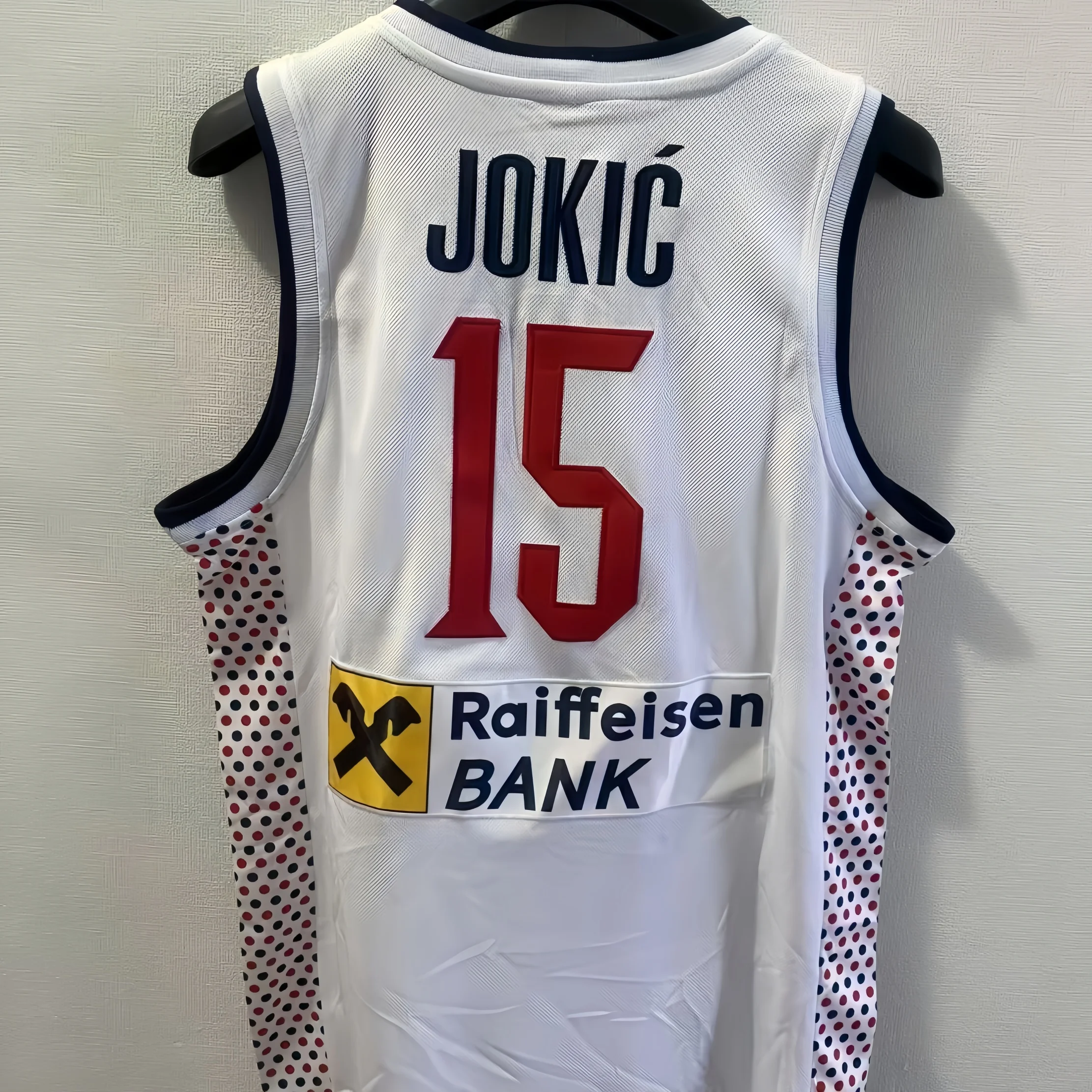 2025 Serbian Men's Basketball Jersey No.15 Jokic National Team Basketball Clothing Competition Training Clothing Children/Adults