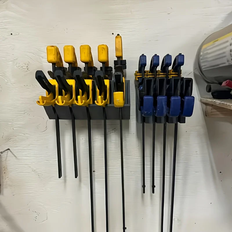 1pc Wall-Mounted Tool Holder Storage Rack 3D Printed Heavy-Duty Plastic Bracket For Home/Workshop/Garage Tool Organization