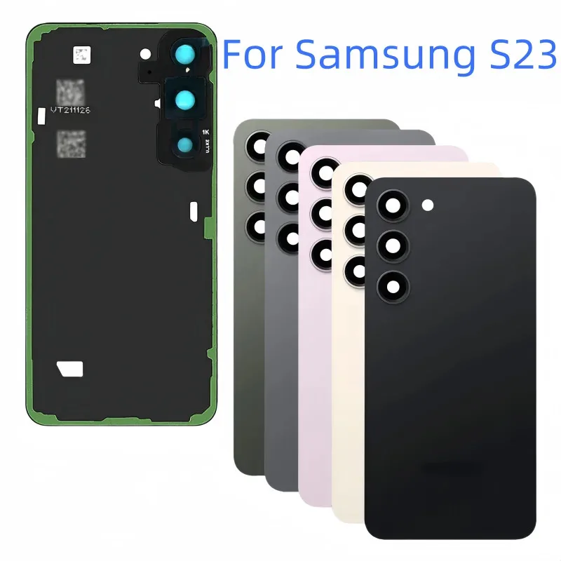 

For Samsung Galaxy S23 SM-S911B/DS SM-S911U1 SM-S911W SM-S911N SM-S911E/DS Housing Middle Frame+Battery Back Cover With Camera