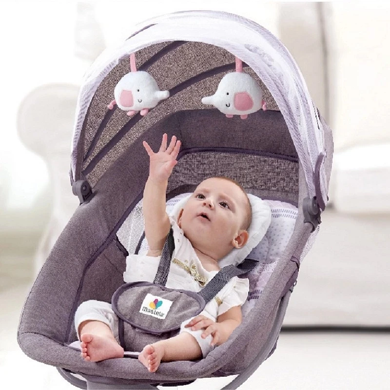 Baby Electric Rocking Chair Crib Newborn Sleeping Cradle Bed Child Comfort Chair Reclining Chair for Baby 0-3 Years Baby Bed