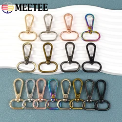 5/30Pcs Meetee 16-50mm Metal Bags Buckle Swivel Lobster Clasps Trigger Clip Carabiner Backpack KeyChain Hardware Accessories
