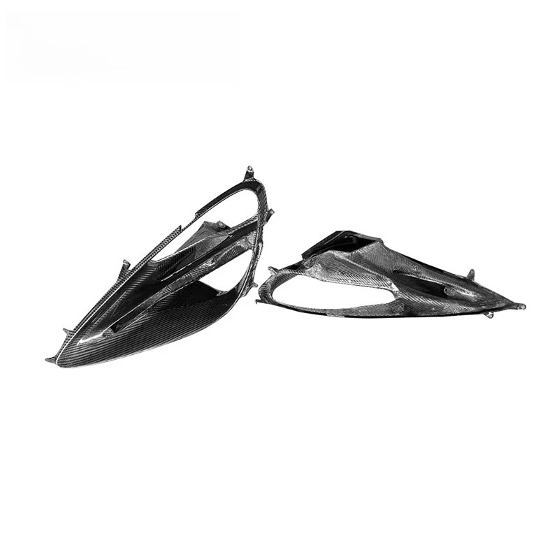 Dry carbon fiber fog light frame lampshade exterior car modification accessories