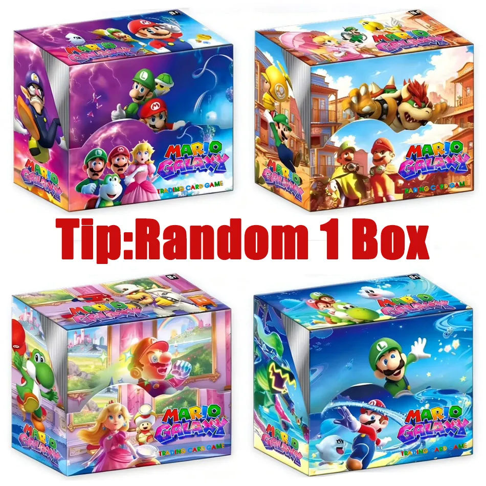 Super Mario Galaxy Kaartenpakket 288 Kaarten Mystery Box Perfect voor Nintendo-fans, verzamelaars en liefhebbers van ruilkaartspellen.