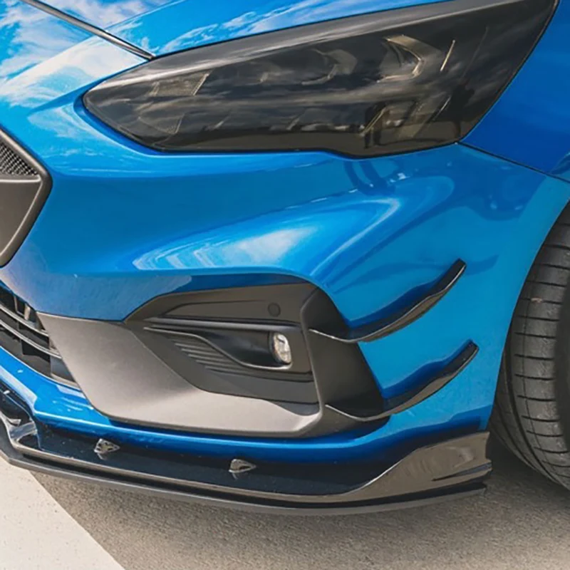 

4 шт., передний нож для ветра и воздуха, сплиттер для Ford Focus ST-Lline 2019-2021, боковой бампер, накладка, спойлер