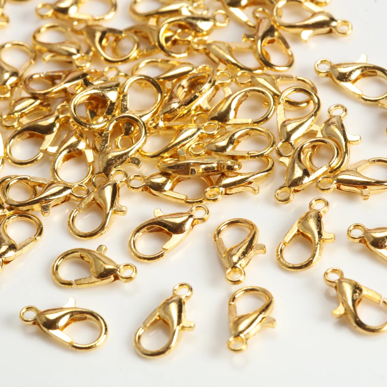 Silvery Gold Stainless Steel Lobster Clasp for DIY Necklace Bracelet Chain Jewelry Hooks Chain Closure Keychain Accessories