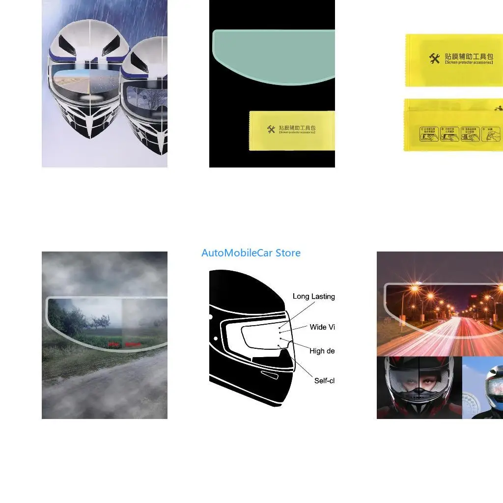 G8TE High Definition Film Clear Lens Anti-Fog Rainproof Sticker for K3 K4 AX8 MT Safety Driving Coating Helmet Accessory