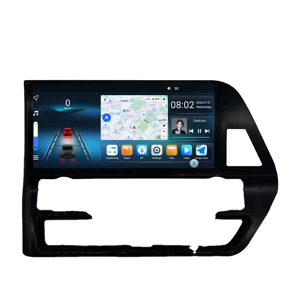 

Lelv 12,3 "Android 13 Qled экран для Toyota Kluger Highlander 2021 2022, автомобильное радио, мультимедийный GPS-плеер, 2 Din Carplay