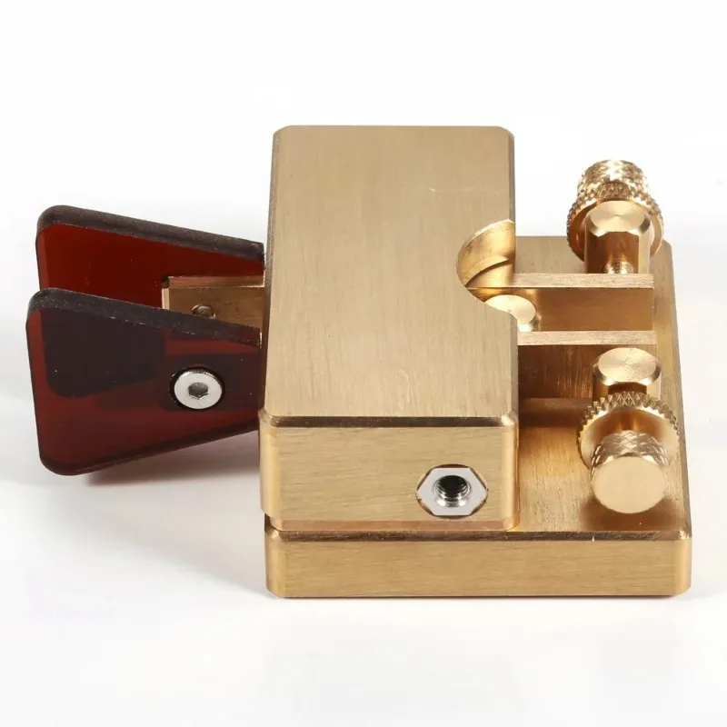 JCY 56 مفتاح التلغراف النحاسي مفتاح تلقائي ثنائي المجداف المغناطيسي CW مفتاح مورس مفتاح راديو لحم الخنزير #4