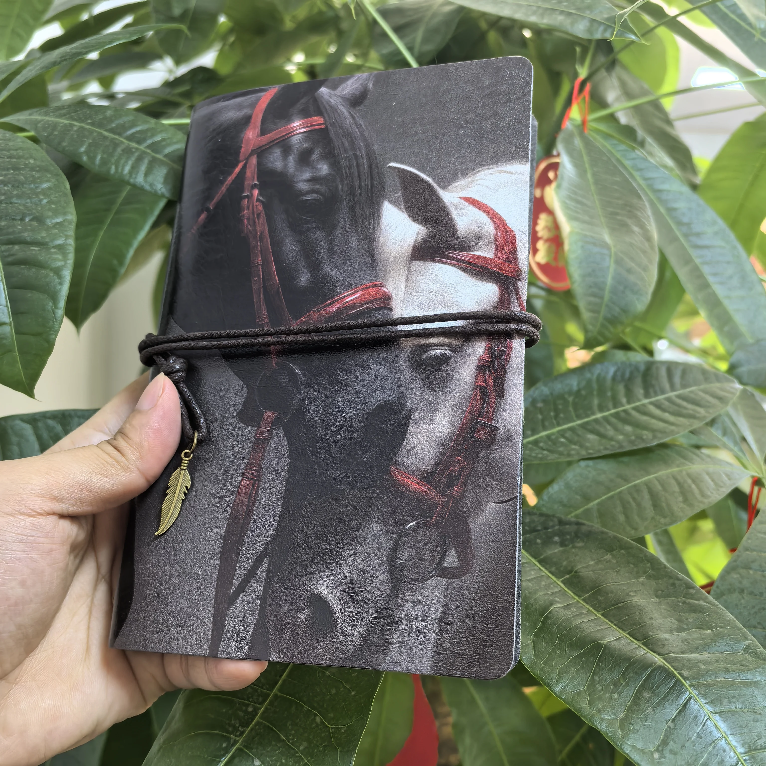 Western Horse Refillable Journ - Vintage Leather Journal Notebook 评论和价格