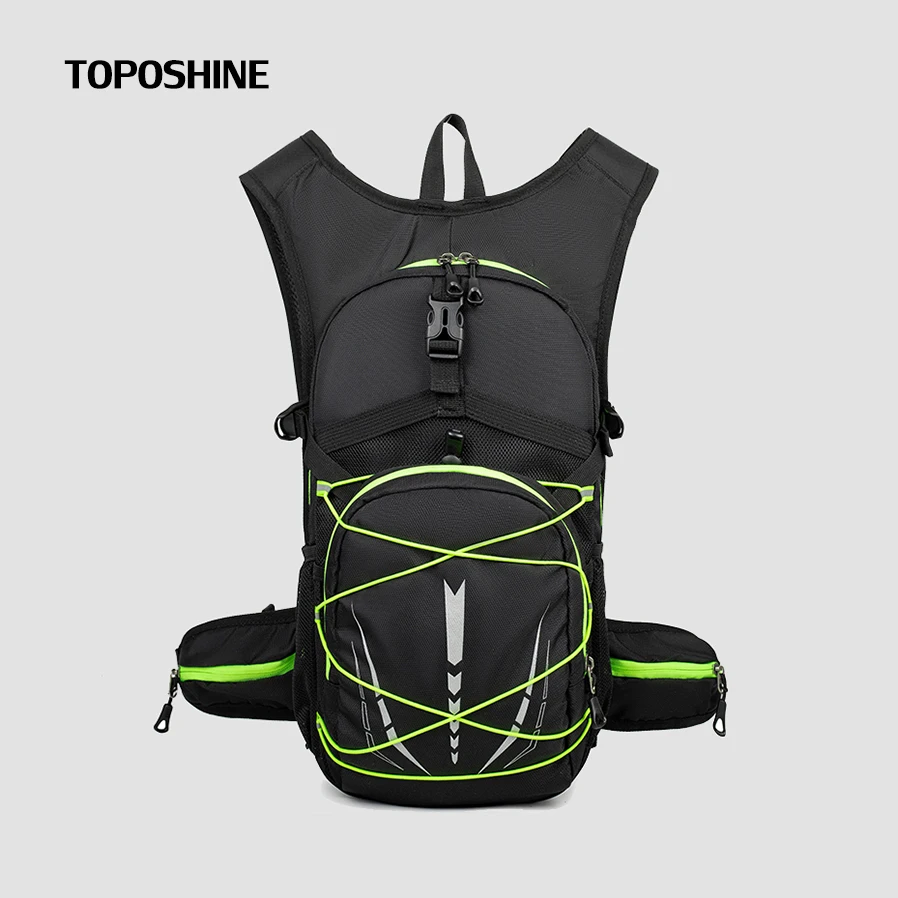 Toposhine متعددة الوظائف في الهواء الطلق على ظهره عالية الكثافة خفيفة الوزن نسيج مقاوم للماء حقيبة رياضية للتخييم التنزه ركوب الدراجات 2026