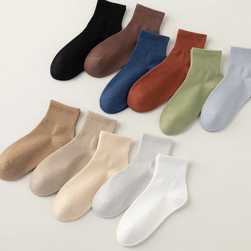 Socks for men Summer socks for men Deodorant wicking summer cotton sports mid-tube socks for men