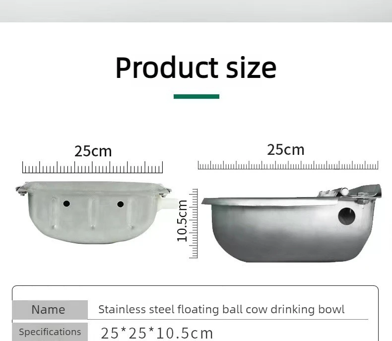 Stainless Steel Pet Water Dispenser with Float Ball Valve Automatic Dog Water Bowl Auto Refill Outdoor Hanging Pets Waterer