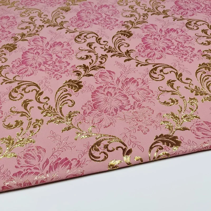 Luxury Gold Thread Jacquard Yarn-dyed Fabric Show Haute Couture Brocade Fashion Clothing Cloth Diy Sewing Material By The Yard