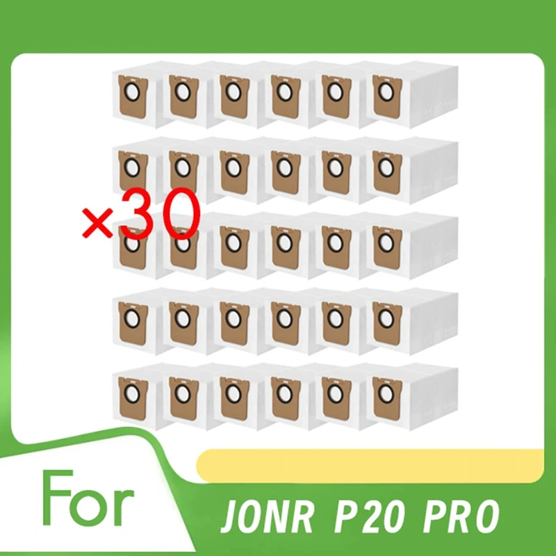 30Pcs Dust Bags For JONR P20 PRO Sweeper Accessories Dust Bags Built Last And Work Well Sweeper Accessories Clean Tool