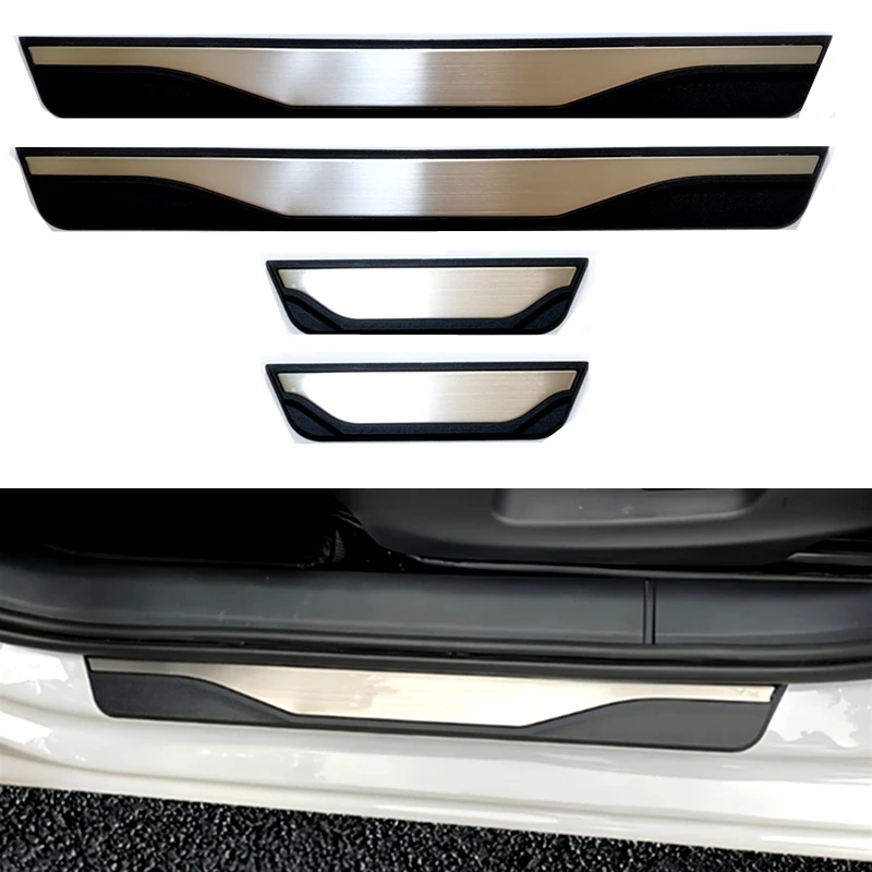For Renault Austral Arkana E-Tech 2019-2024 2025 Stainless Scuff Plate Door Sill Guards Welcome Pedal Cover Trim Car Accessories