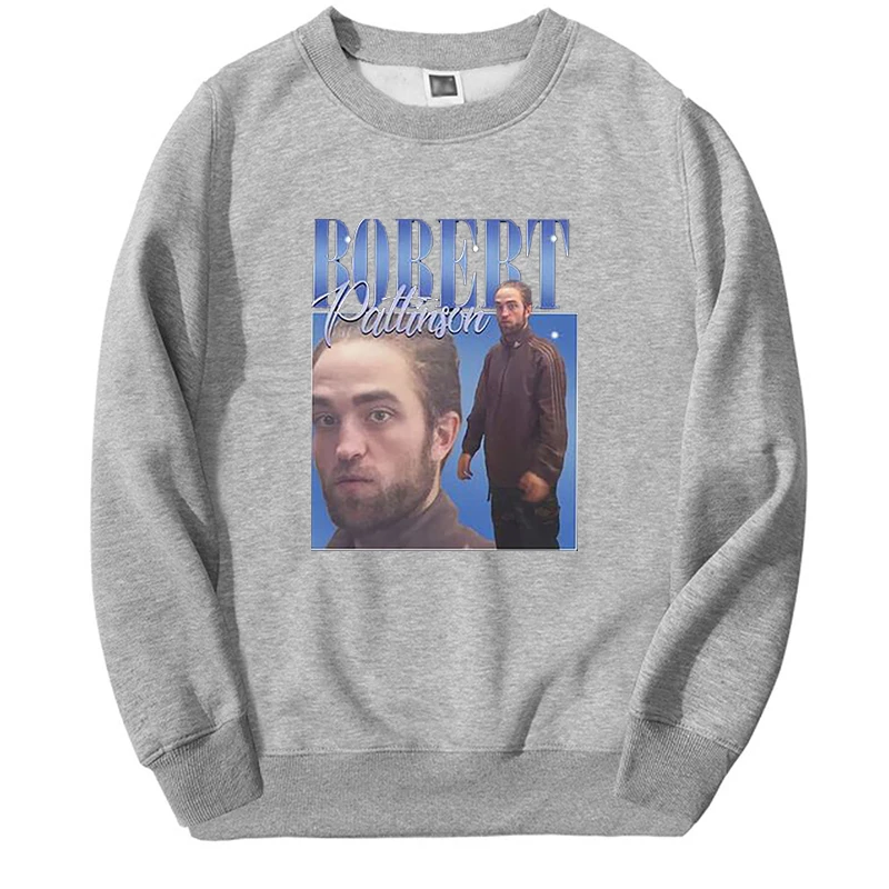 2024 New Fashion Robert Pattinson Sweatshirt Men/women RobertPattinson Hoodie Crewneck Hip Hop Casual Sportswear Streetwear