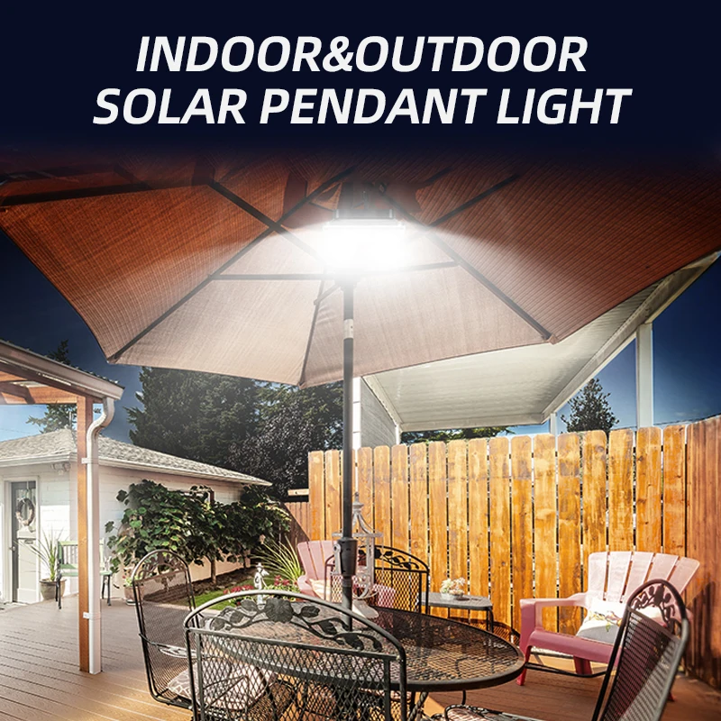 Lámpara Colgante LED Solar con - Outdoor Power For Gazebo reseña y precio
