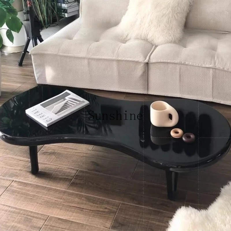 Modern minimalist Italian irregular round coffee table, customizable