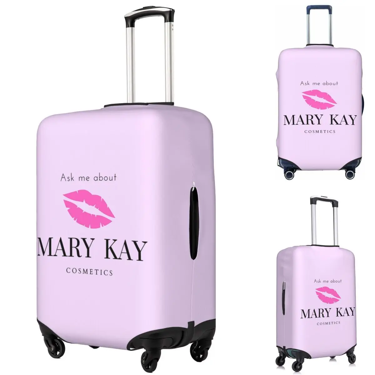 

Ask Me About Mary Kay Suitcase Cover Protection Elastic Travel Luggage Protector Covers for 18-32 Inch