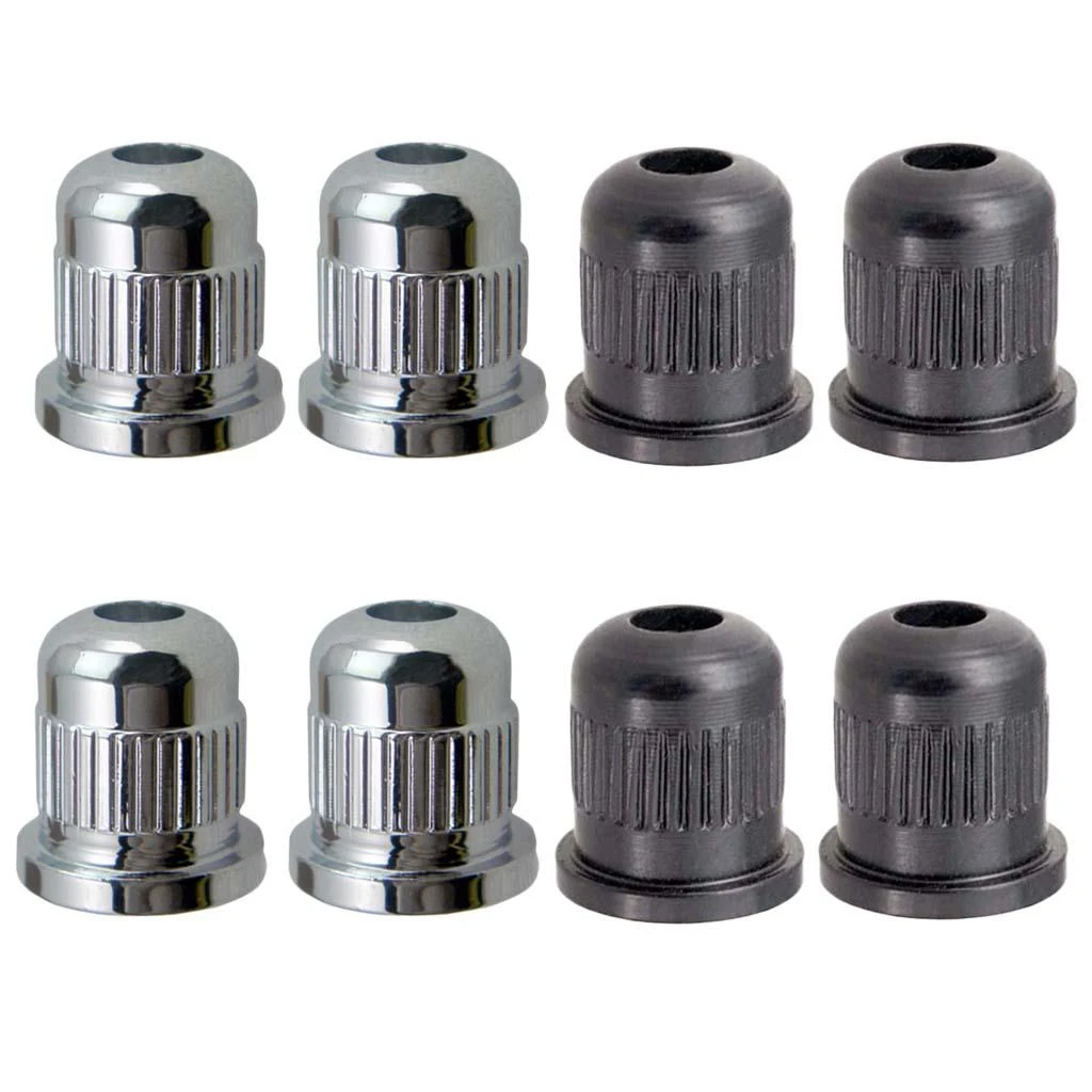 Práctico casquillos de montaje de cuerdas para bajo eléctrico, 4 Uds., casquillo para cuerpo de bajo Universal, plateado
