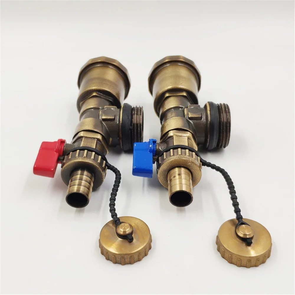 Distributor Vent Valve Automatic All Copper Geothermal Sub-collector Three Tail Piece 1 Inch Water Release Valve