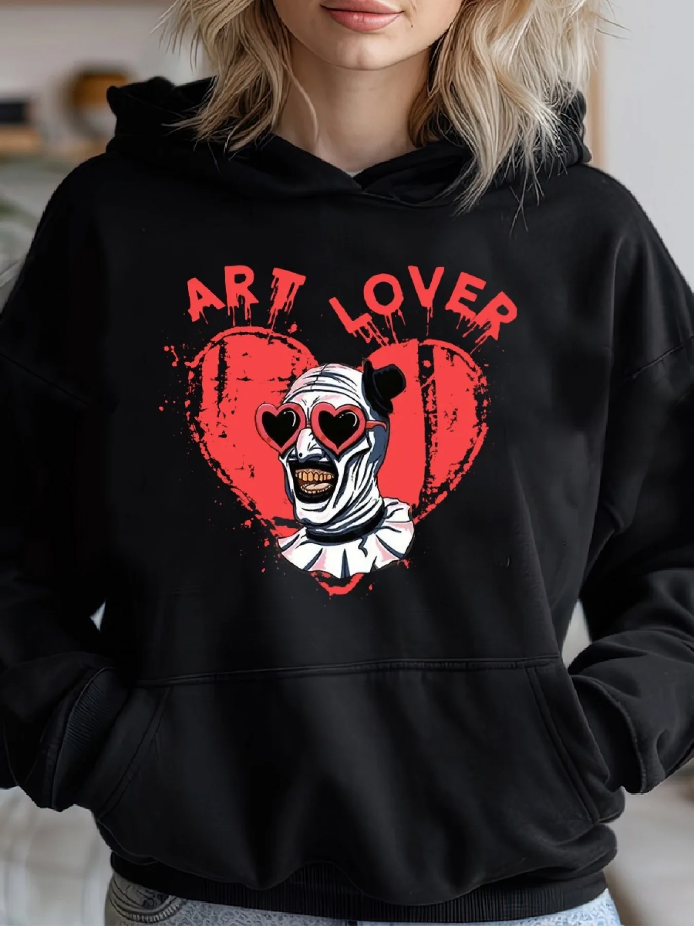 

Art Horror Movies Scary Movies Graphic Printing Autumn and Winter Cotton Hoodie Outdoor Street Fashion Sports Brand Clothing