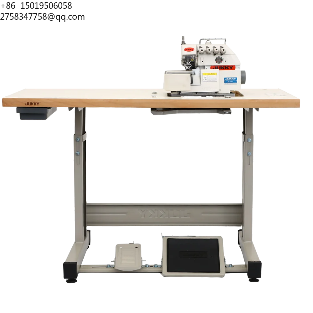 Jukky 747 Best Four Threads Overlock Machine Industrial Sewing Machine a Coudre for Clothes New Apparel Machinery Mesin Jahit