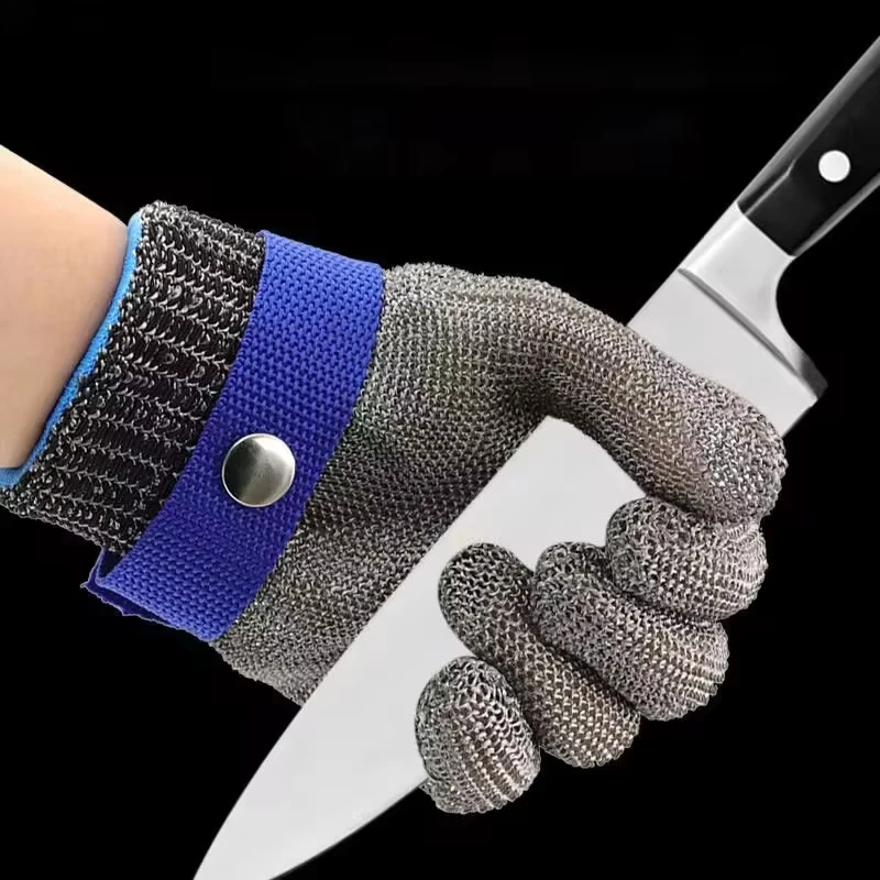 

Anti-cut Gloves Safety Cut Proof Stab Resistant Stainless Steel Wire Metal Mesh Butcher Hand Protect Meat Cut-Resistant Gloves