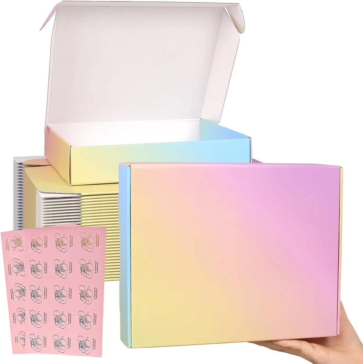 

Средние почтовые коробки 10x8x2 дюйма, 30 штук, разноцветные, для отправки и упаковки товаров малого бизнеса