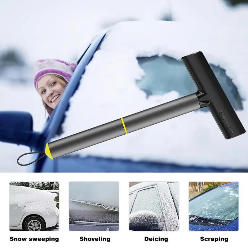 Raspador de gelo multifunções para carro, Raspador De Limpeza De Gelo, Vidro De Filme, Água, Removedor De Gelo De Neve, Aderência Confortável, Caminhão, SUV