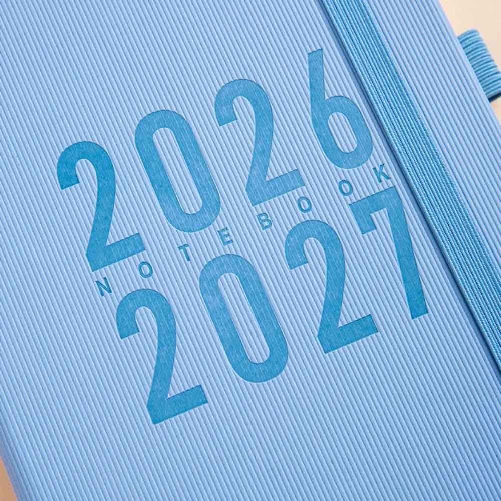 英語-2026-スケジュールプランナー-メモ帳-pu-レザー-200-フル英語ページ-to-do-リストノートブック-シンプルなポータブル日記ライティングパッド