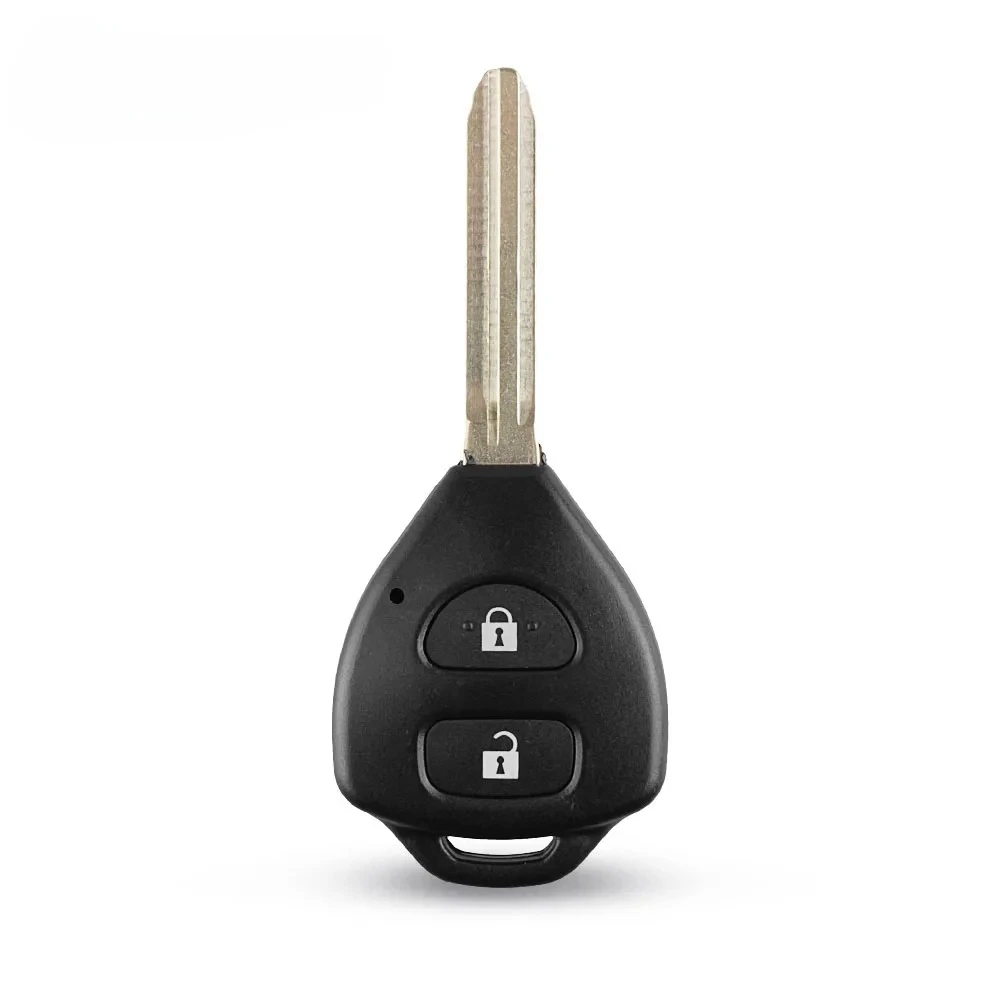 

2 Button Uncut Replacement Plastic Remote Car Key Shell Cae Fob Blank Keys for Toyota Corolla RAV4 Toy43 Blade