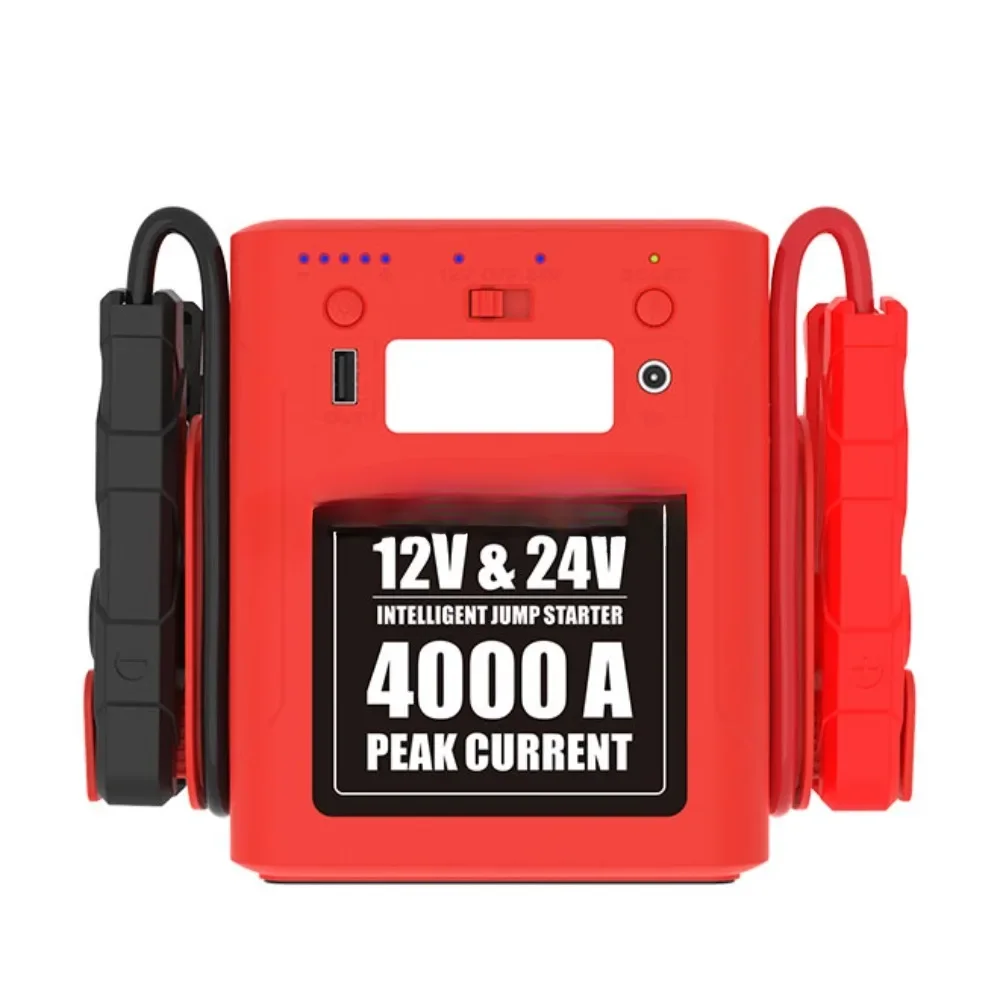 Truck Heavy Booster Jumpstarter for  Duty Battery  4000A New Intelligent Jump  in Auto  12V/24V