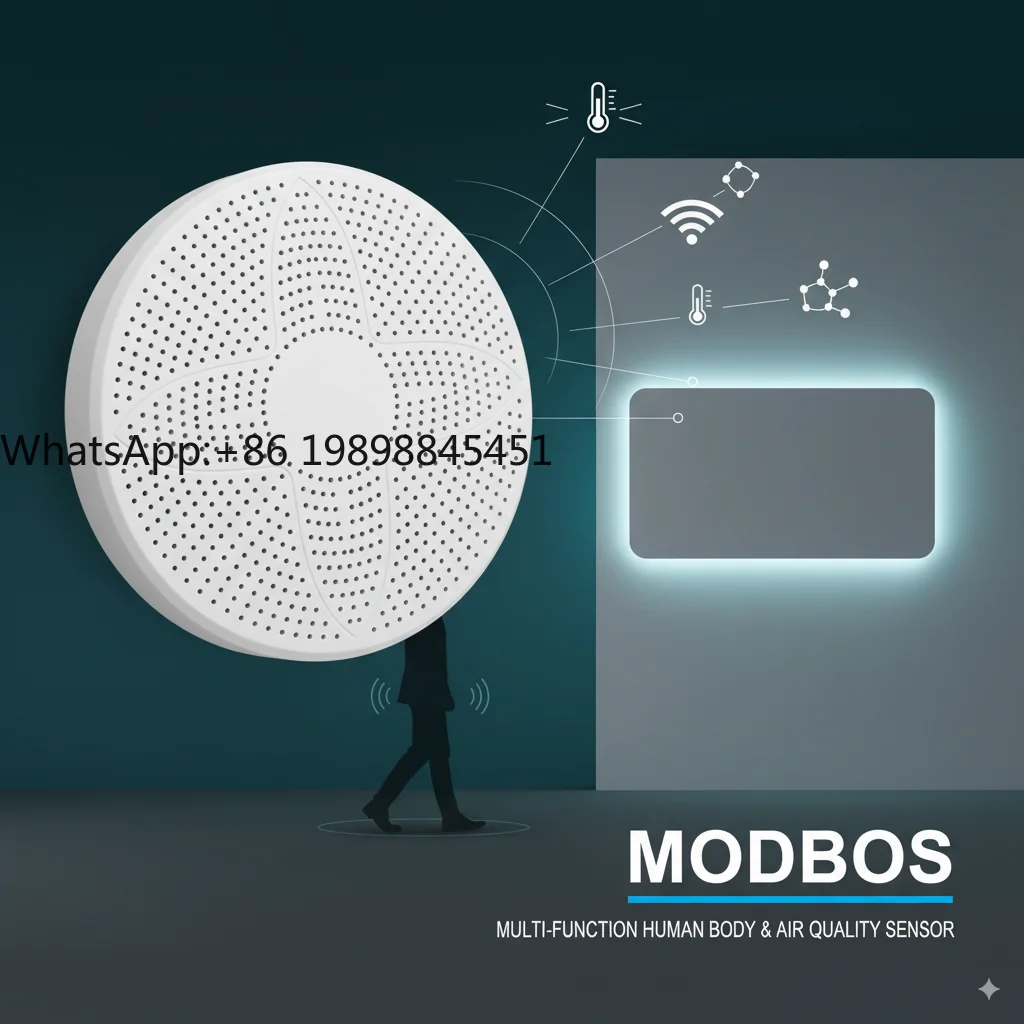 

Modbus Air Quality Sensor for Monitoring Carbon Dioxide Formaldehyde Organic Matter Temperature & Humidity for Human Environment