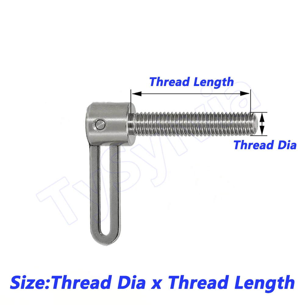 180° Rotatable L‑Shaped Thumb Screws, Stainless Steel Hand Adjustment Screws M3 M4 M5 M6 M8 M10