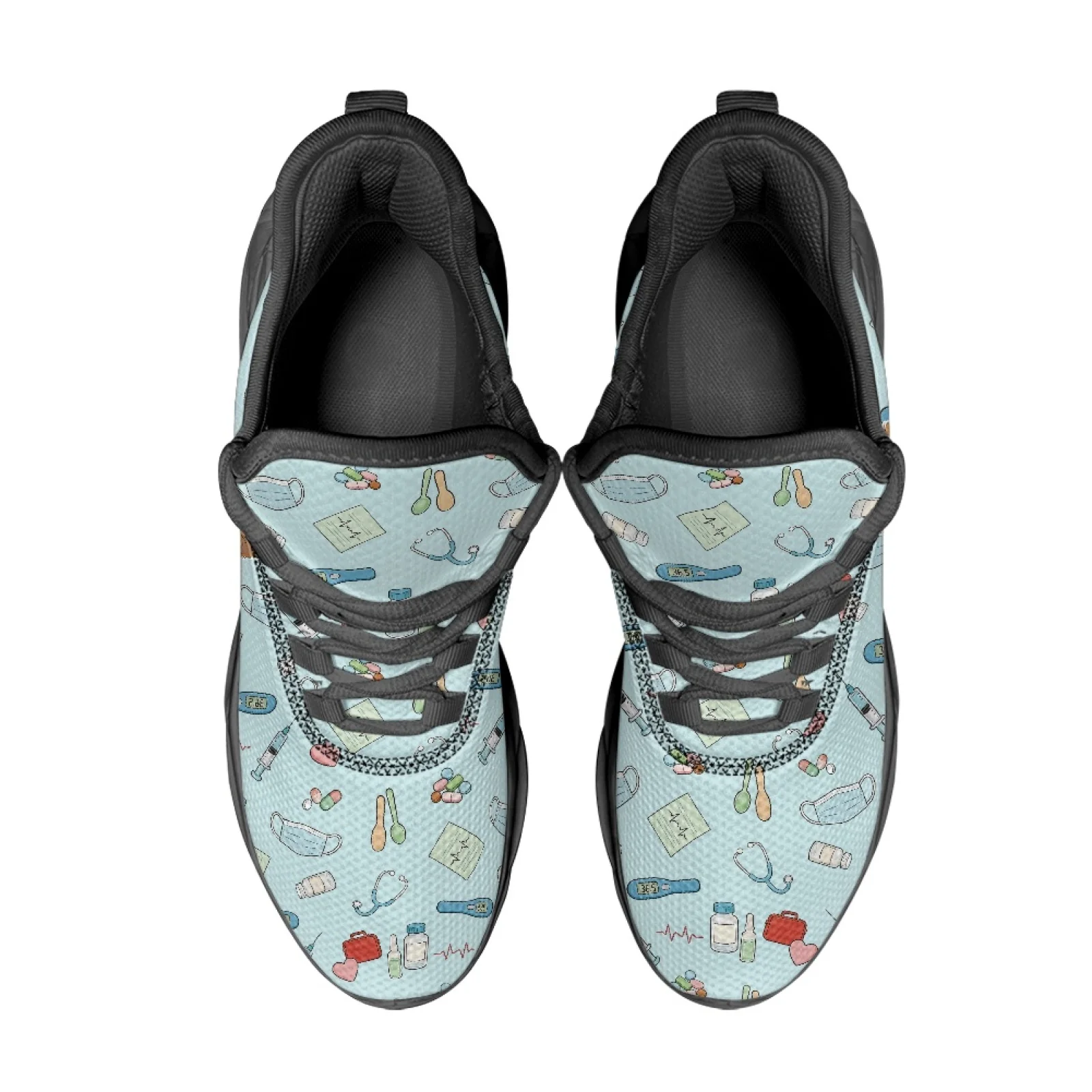 PENSTROLL Medical Dog Print Men's Racing Shoes Mesh & EVA Running Shoes Non Slip Men's Running Shoes for Girls